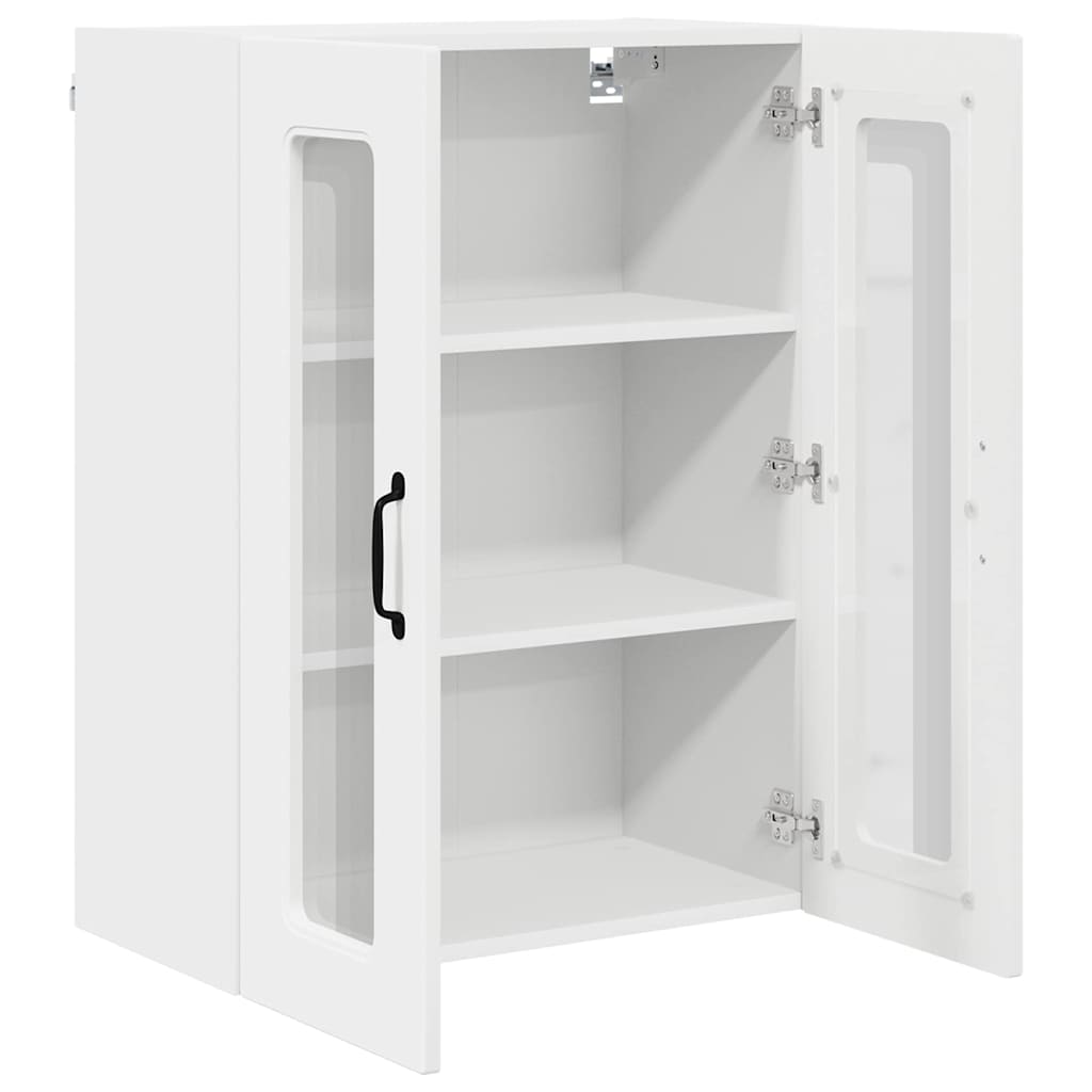 Küchenhängeschrank mit Regal Weiß 60 x 31 x 80 cm Holzwerkstoff